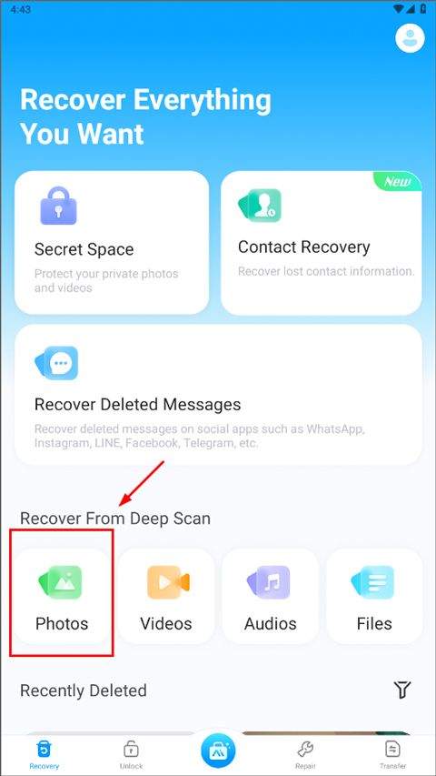 Dr.Fone数据恢复软件 v5.2.20.987安卓版
