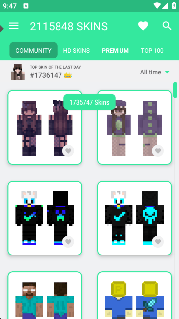 我的世界皮肤大师最新版(SKINS MASTER for Minecraft) v3.4.3 安卓版 我的世界皮肤大师最新版(SKINS MASTER for Minecraft) v3.4.3 安卓版