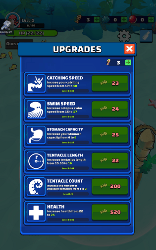 章鱼盛宴无限鱼骨手机版(Octopus Feast) v1.10.0 最新版 章鱼盛宴无限鱼骨手机版(Octopus Feast) v1.10.0 最新版