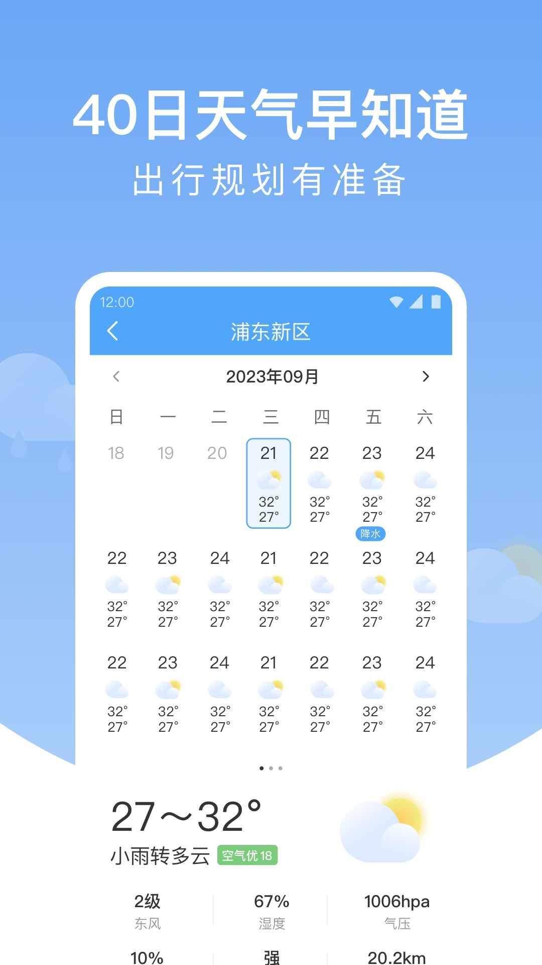 雨润天气预报app v1.9.7 安卓版