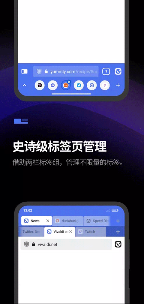 Vivaldi浏览器手机版 v7.8.3931.142官方版